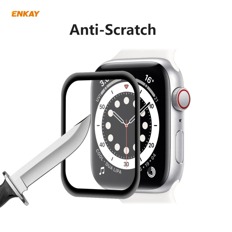 Lisslune | For Apple Watch 6/5/4/SE 44mm 10 PCS ENKAY Hat-Prince 3D Full Screen Soft PC Edge + PMMA HD Screen Protector