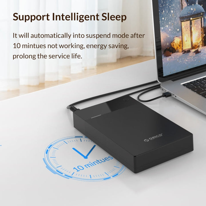 Lisslune | ORICO 3599U3 2.5 / 3.5-Inch Portable Hard Drive Enclosure, EU Plug