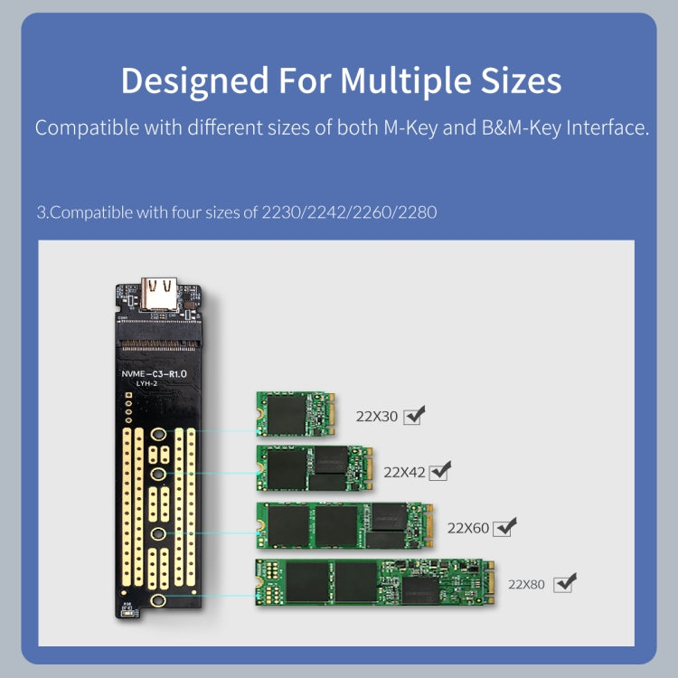 Lisslune | ORICO M2PAC3-G20 USB3.2 20Gbps M.2 NVMe SSD enclosure