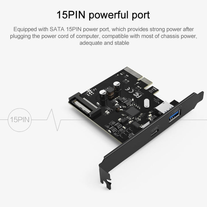 Lisslune | ORICO PA31-AC 2 Port USB3.1 PCI-E Adapter