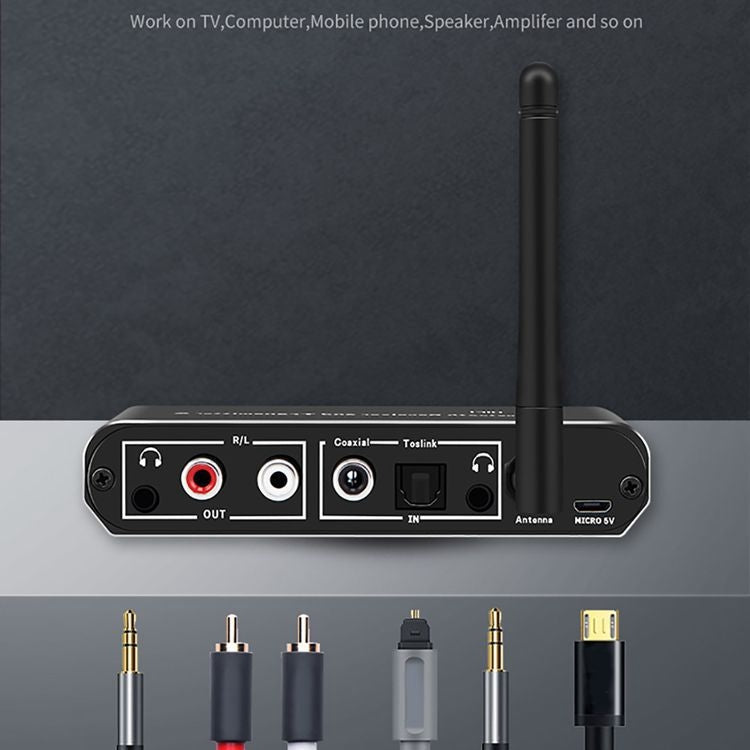Lisslune | ZS-SGD09 3 in 1 Digital to Analog Bluetooth 5.0 Receiver & Transmitter