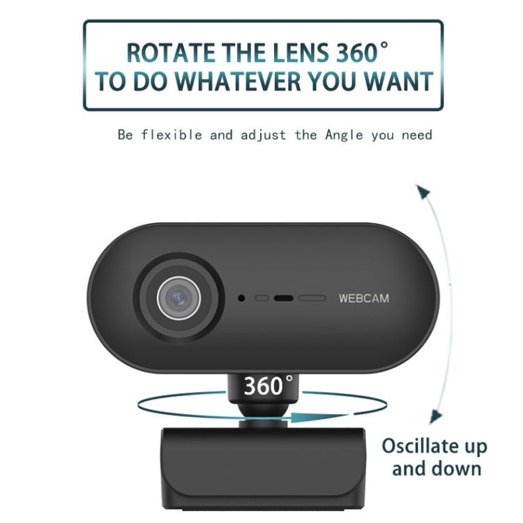Lisslune | C7 1080PHD autofocus 360-degree rotating lens live streaming USB driver-free webcam with microphone