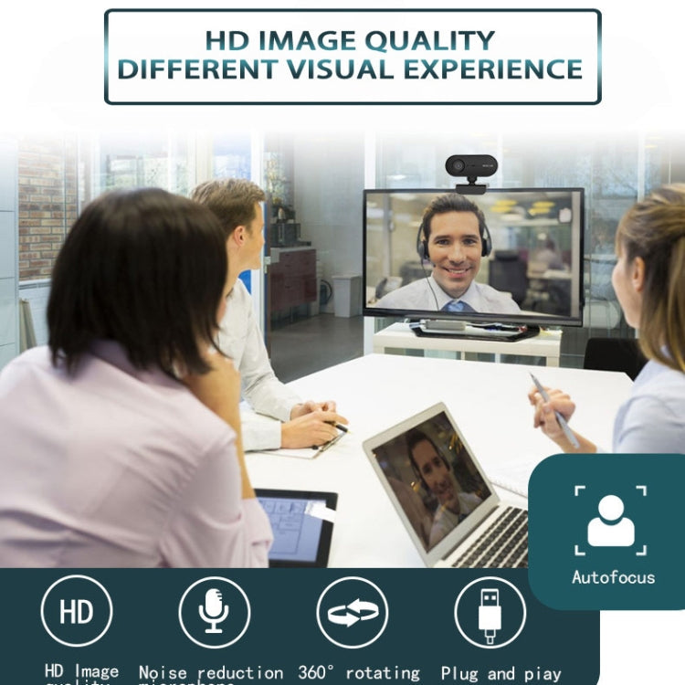 Lisslune | C7 1080PHD autofocus 360-degree rotating lens live streaming USB driver-free webcam with microphone