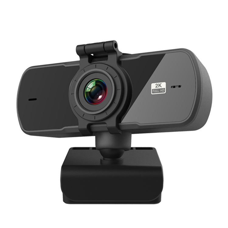 Lisslune | C5 4 Million Pixels Autofocus 2K Full HD Webcam 360 Degree Rotation USB Driver-Free Live Streaming Webcam with Microphone