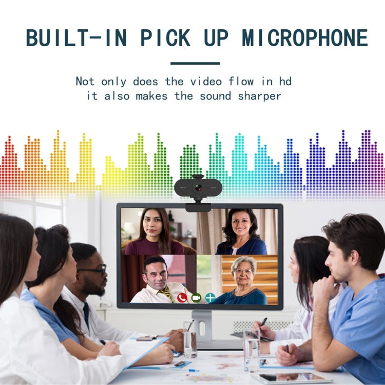 Lisslune | B1 4 million pixels 2K resolution HD 1080P 360-degree rotation webcam with microphone & tripod