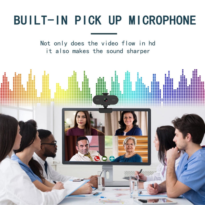 Lisslune | B1 4 million pixels 2K resolution HD 1080P 360-degree rotation webcam with microphone & tripod