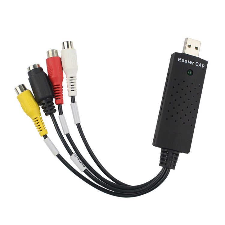 Lisslune | Portable USB 2.0 Video + Audio RCA Female to Female Connector for TV / DVD / VHS Support Vista 64 / win 7 / win 8 / win 10 / Mac OS
