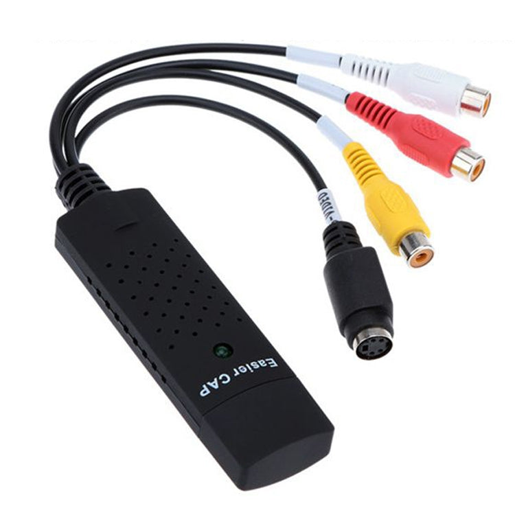Lisslune | Portable USB 2.0 Video + Audio RCA Female to Female Connector for TV / DVD / VHS Support Vista 64 / win 7 / win 8 / win 10 / Mac OS