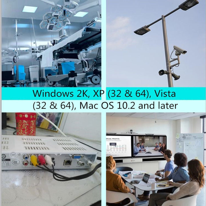 Lisslune | USB to RCA Cable 60+ Supports Vista 64 / Win 7 / Win 8 / Win 10 / Mac OS