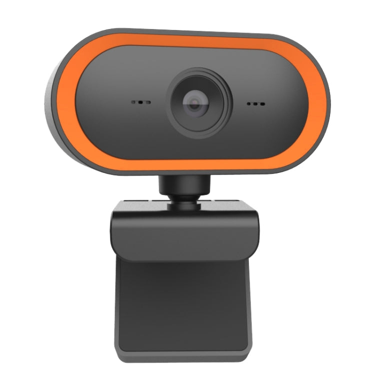 Lisslune | C11 2K image quality HD without distortion 360-degree rotation built-in microphone clear sound webcams with tripod (Orange)