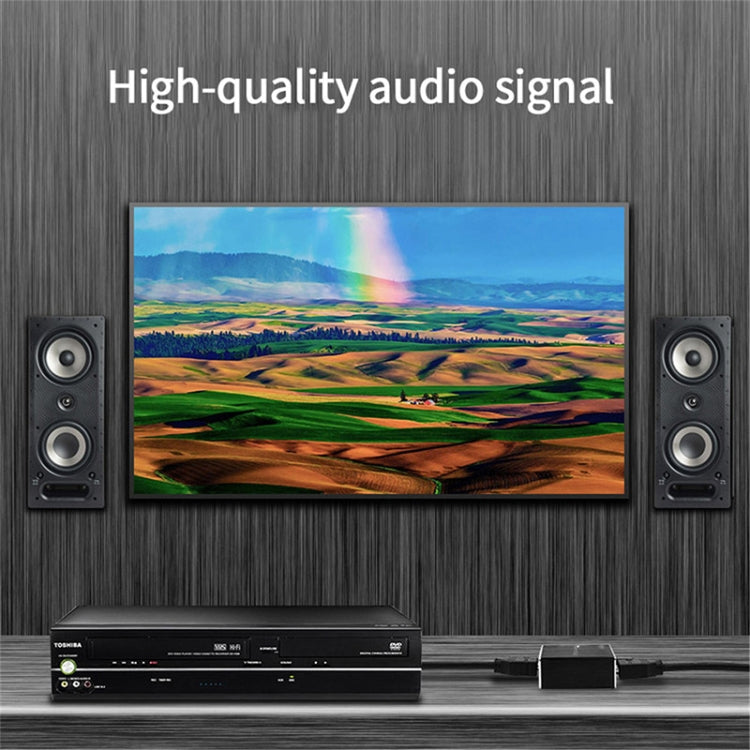 Lisslune | AY78V20 4K 60Hz HDMI 2.0 Audio Splitter 5.1 ARC HD-MI Audio Extractor HDCP 2.2 HDR10 Audio Converter 4K HD-MI Optical TOSLINK SPDIF