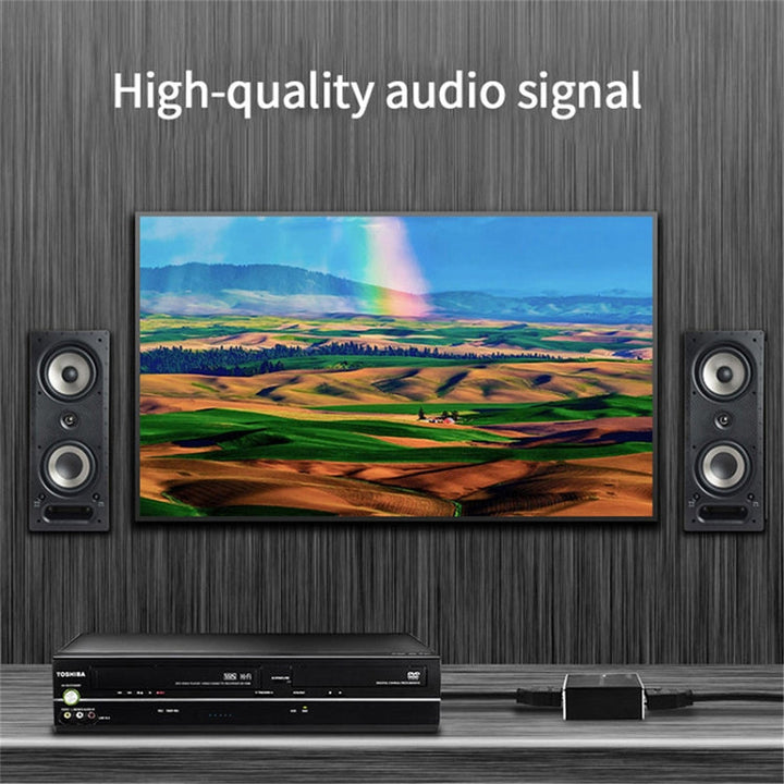 Lisslune | AY78V20 4K 60Hz HDMI 2.0 Audio Splitter 5.1 ARC HD-MI Audio Extractor HDCP 2.2 HDR10 Audio Converter 4K HD-MI Optical TOSLINK SPDIF