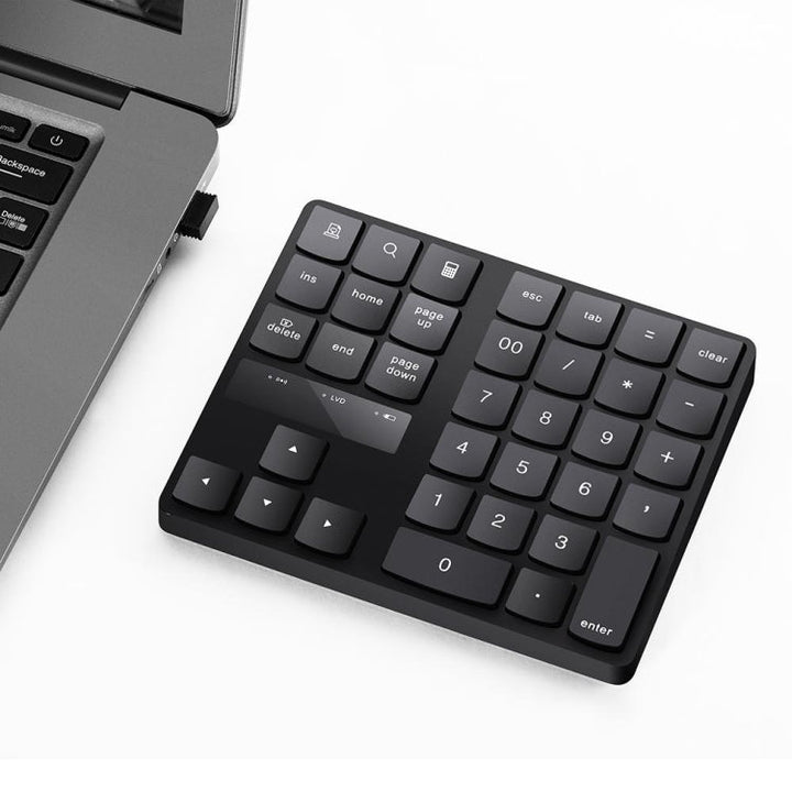 Lisslune | 2.4G USB Wireless Numeric Keypad 35 Keys Charging Digital Keyboard Notebook Laptop Mini Numeric Keypad