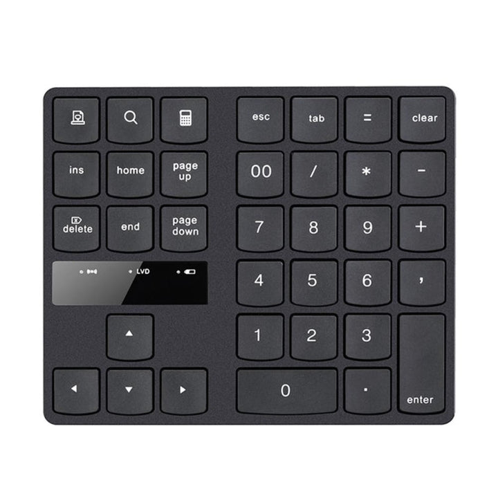 Lisslune | 2.4G USB Wireless Numeric Keypad 35 Keys Charging Digital Keyboard Notebook Laptop Mini Numeric Keypad