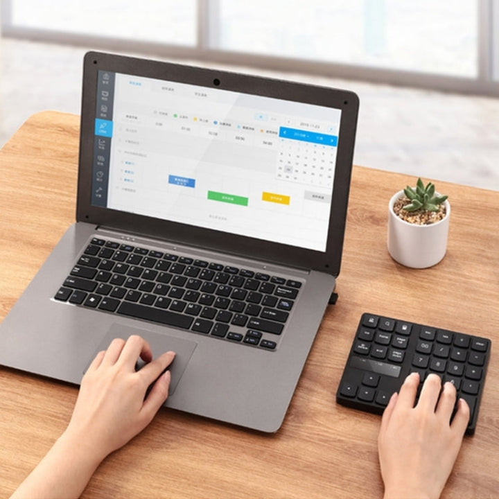 Lisslune | 2.4G USB Wireless Numeric Keypad 35 Keys Charging Digital Keyboard Notebook Laptop Mini Numeric Keypad