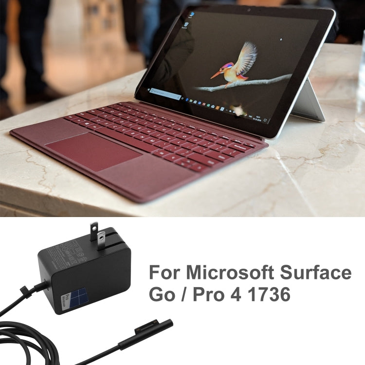 Lisslune | 24W 15V 1.6A AC Adapter Charger for Microsoft Surface Go / Pro 4 1736, US Plug