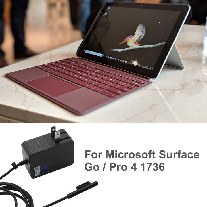 Lisslune | 24W 15V 1.6A AC Adapter Charger for Microsoft Surface Go / Pro 4 1736, US Plug
