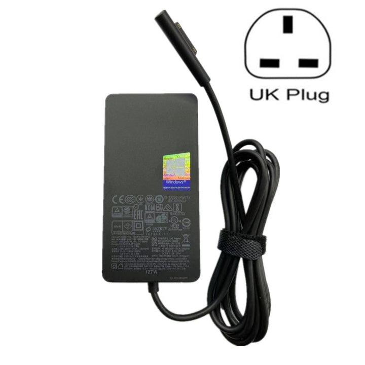 Lisslune | For Microsoft Surface Book 3 1932 127W 15V 8A AC adapter charger, The plug specification: UK plug