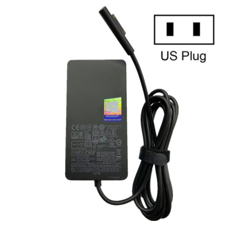 Lisslune | For Microsoft Surface Book 3 1932 127W 15V 8A AC adapter charger, The plug specification: US plug