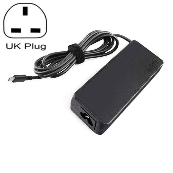 Lisslune | 20V 3.25A 65W power adapter charger Thunder Type-C port laptop cable, The plug specification: UK plug
