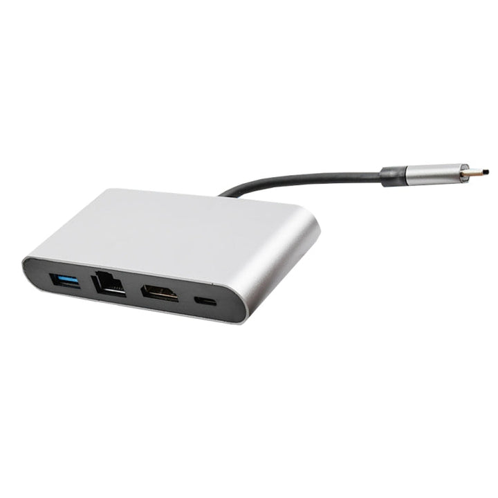 Lisslune | WS-07 Type-C 3.1 to RJ45 + HDMI + USB3.0 + PD 4-in-1 Converter Multifunctional Docking Station