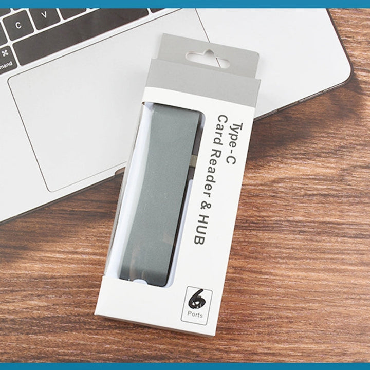 Lisslune | WS-15 6 in 1 Type-C to HDMI + USB 3.0 x 2 + SD + TF + PD HUB Converter