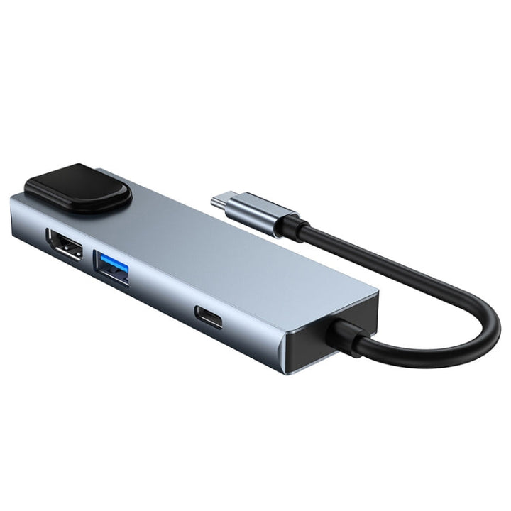 Lisslune | 6 in 1 Type-C to HDMI + RJ45 + SD / TF + PD + USB HUB Adapter