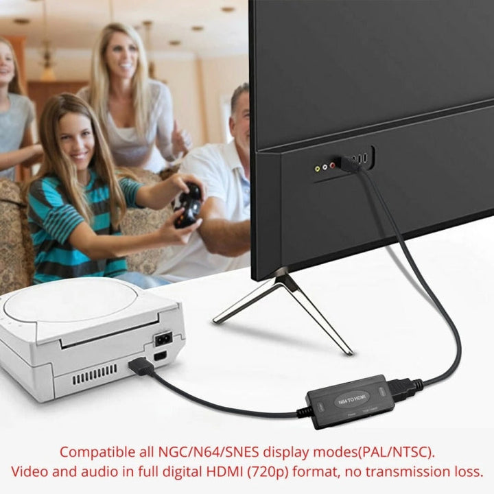 Lisslune | 1080P N64 to HDMI Digital-Analog Converter Video Cable Adapter