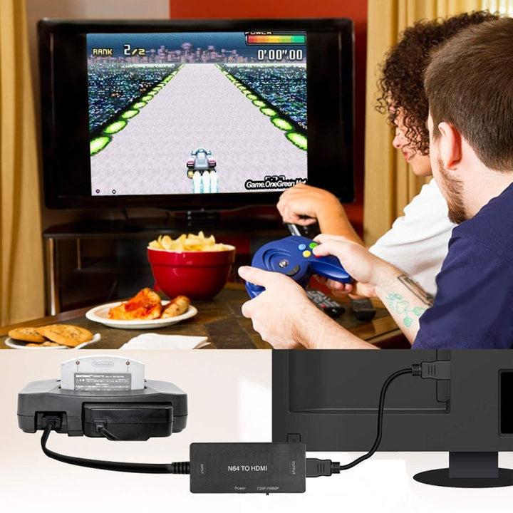 Lisslune | 1080P N64 to HDMI Digital-Analog Converter Video Cable Adapter