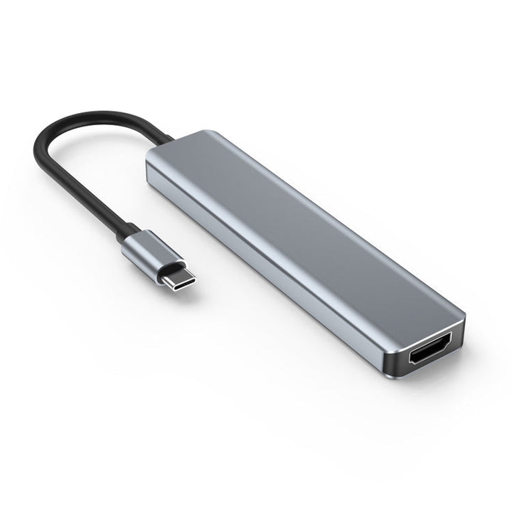 Lisslune | 7 In 1 HDMI+SD/TF+USB2.0x2+USB3.0+PD to Type-C HUB Docking Station