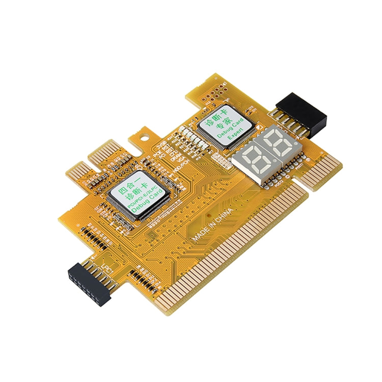 Lisslune | 4-in-1 Desktop PC PCI-E LPC diagnostic card motherboard recognition error test card