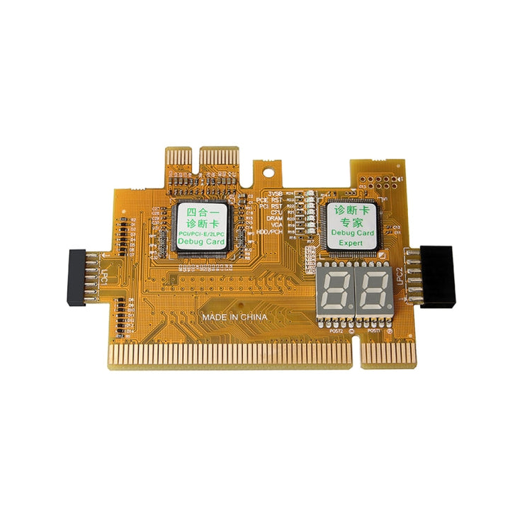 Lisslune | 4-in-1 Desktop PC PCI-E LPC diagnostic card motherboard recognition error test card