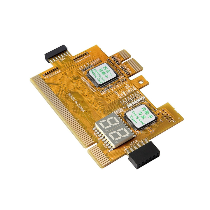 Lisslune | 4-in-1 Desktop PC PCI-E LPC diagnostic card motherboard recognition error test card