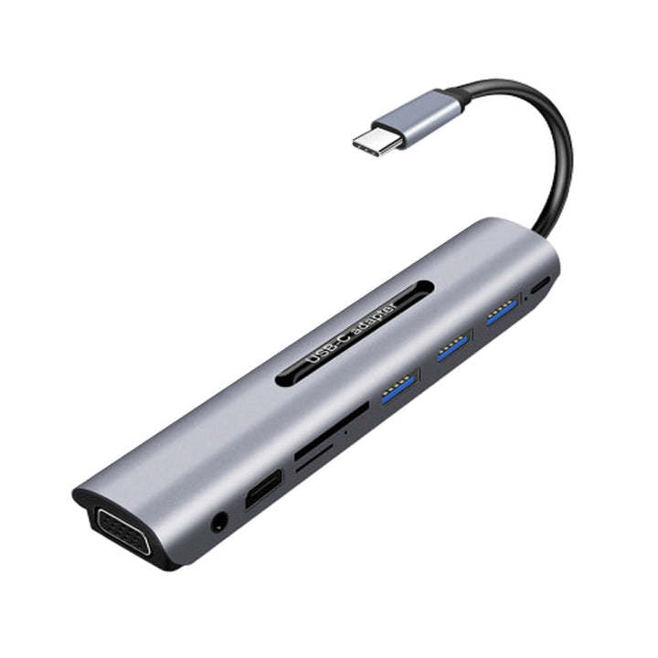 Lisslune | V161B 9-in-1 Type-C to HD / VGA / USB3.0 / SD / 3.5mm Audio / TF-Card Reader HUB