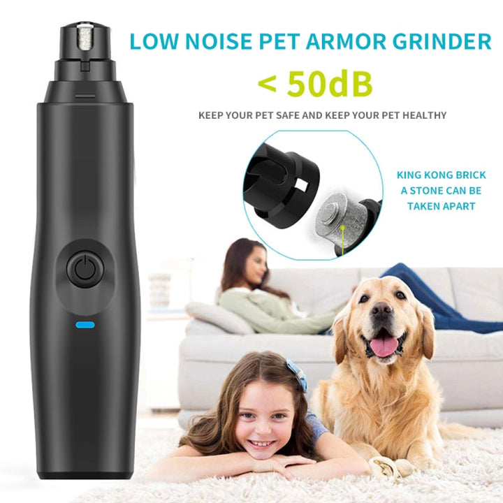 Electric Dog Cat Nail Polisher Portable Nail Clipper File Set Pet Paw Tools