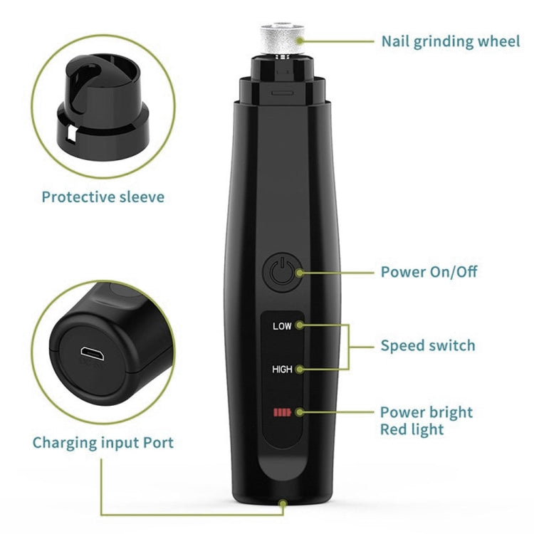 Electric Dog Nail Grinder USB Rechargeable Pet-friendly Nail Clipper