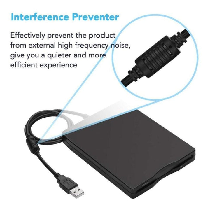 Lisslune | 3.5 inch portable floppy disk drive 1.44MB external FDD device