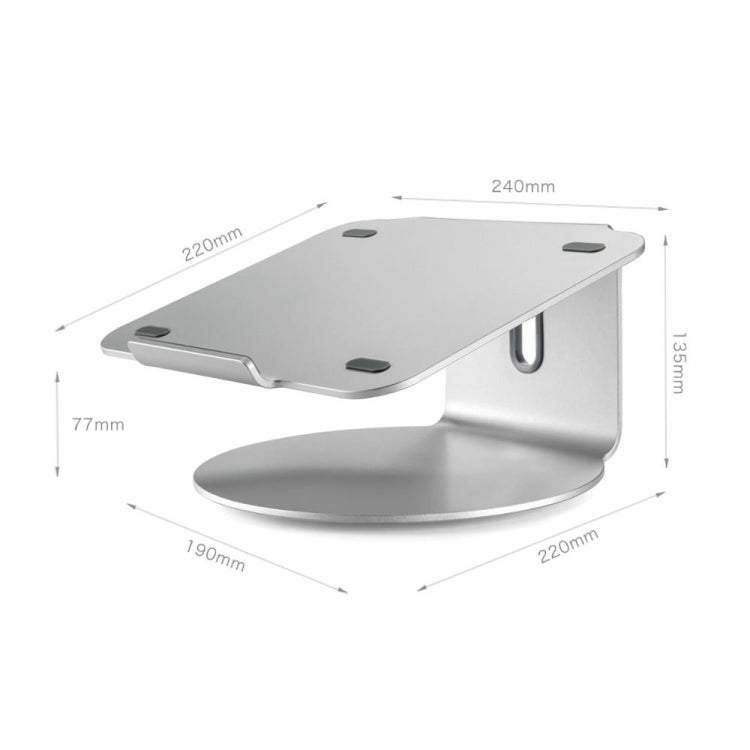 Lisslune | AP-2S Aluminum Alloy Laptop Stand 360 Degree Rotatable Cooler