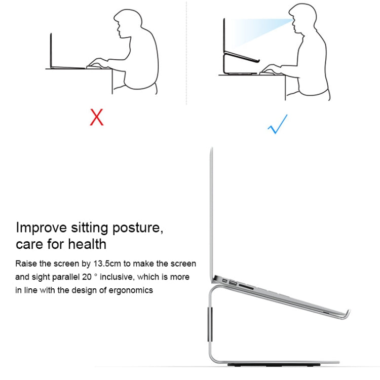 Lisslune | AP-2S Aluminum Alloy Laptop Stand 360 Degree Rotatable Cooler