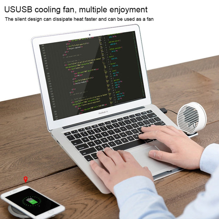 Lisslune | AP-1S Aluminum Alloy Laptop Stand with Cooler