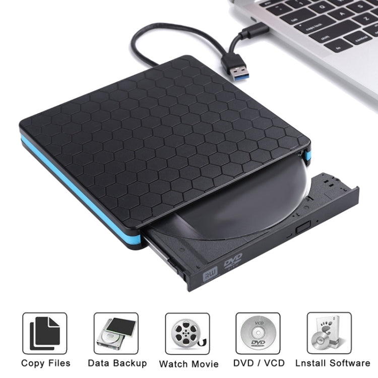 Lisslune | Universal Optical Drive Typ-C USB 3.0 External DVD/CD/VCD Burner RW SVCD Drive Player