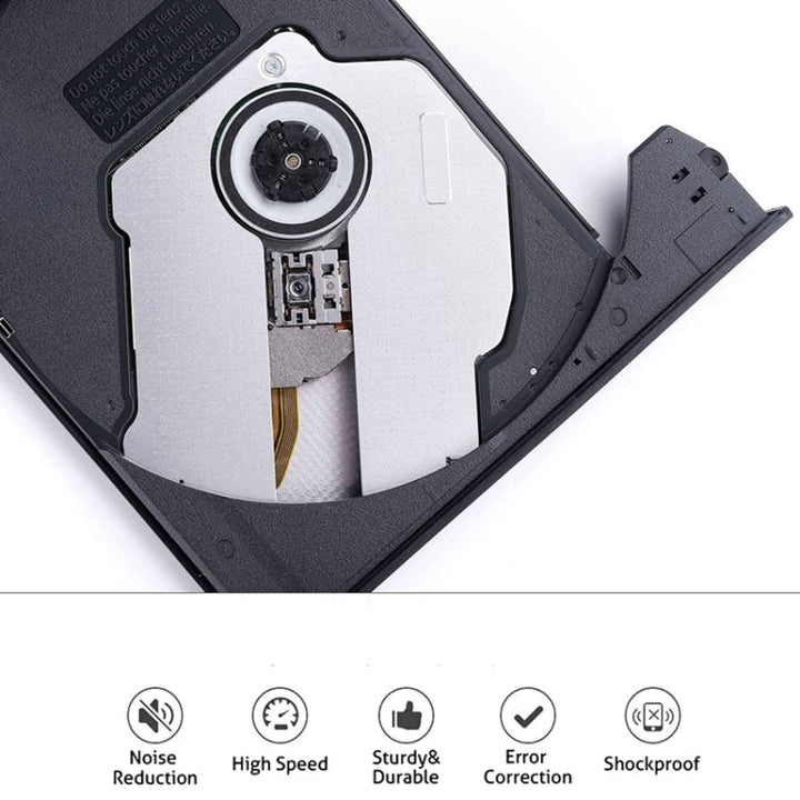 Lisslune | Universal Optical Drive Typ-C USB 3.0 External DVD/CD/VCD Burner RW SVCD Drive Player