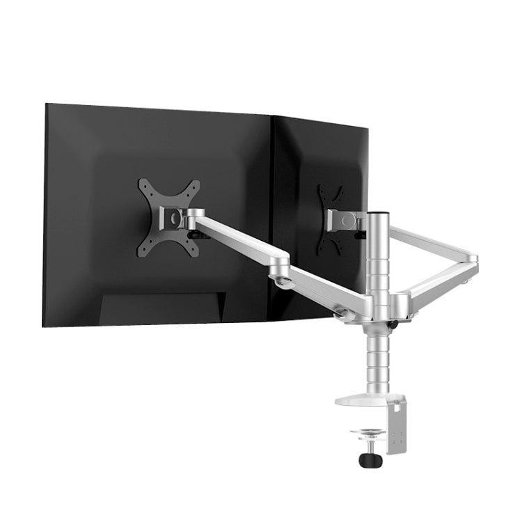 Lisslune | OA-4S Aluminium Double Arm Table Display Monitor Holder
