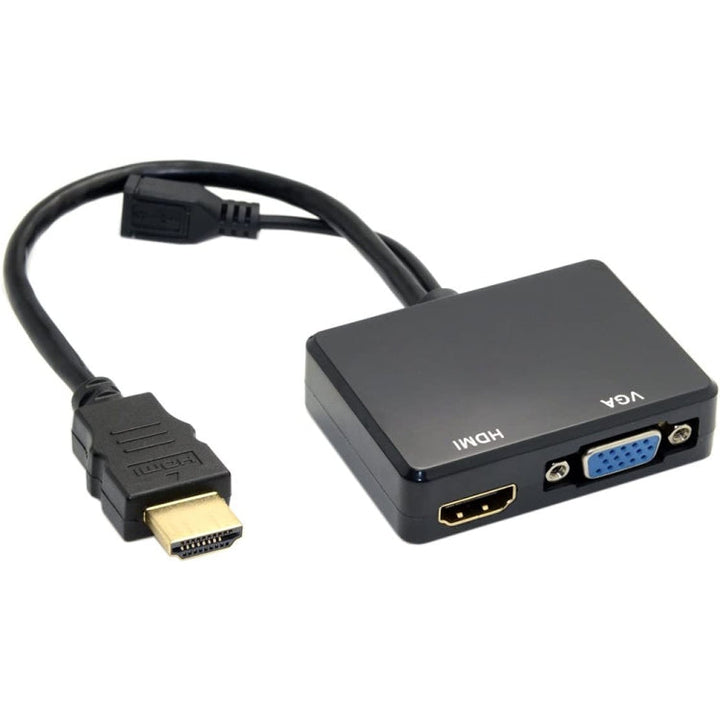 Lisslune | Multi-Screen-Display One-to-Two HDMI to VGA Converter