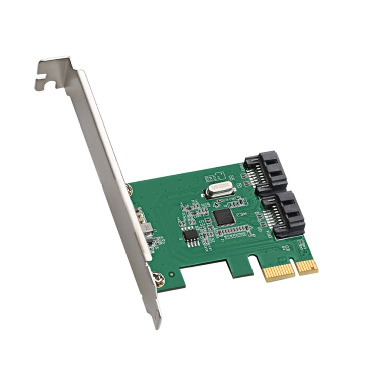 Lisslune | ASM1061 Pci-e2.0 X1 to 2-Port SATA 3.0 Adapter Card