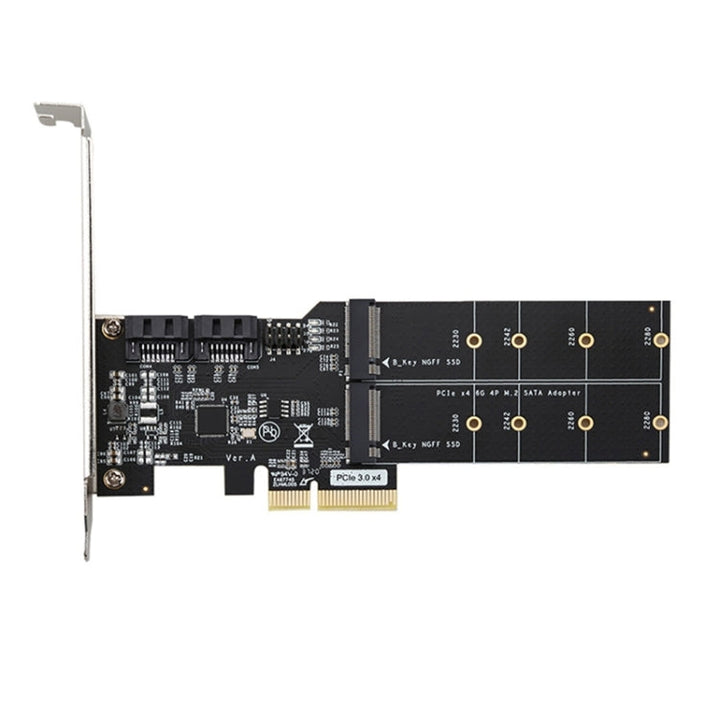 Lisslune | SATA3.0 PCIE3.0 to 2-port M.2 (B-KEY) adapter card