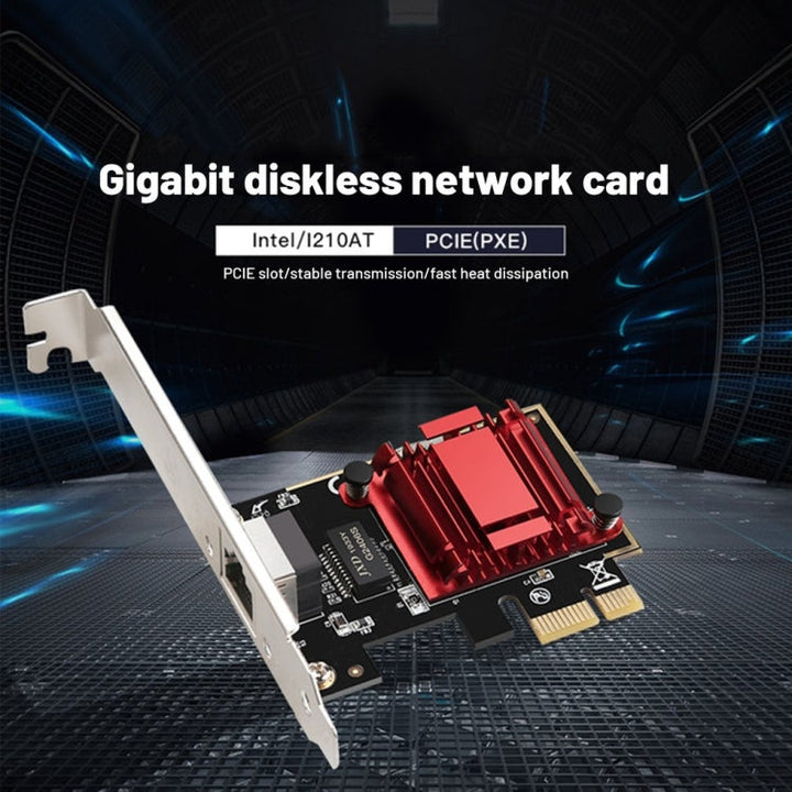 Lisslune | Gigabit Network Card without Hard Drive PCIe High Speed Stable Connect Network Adapter