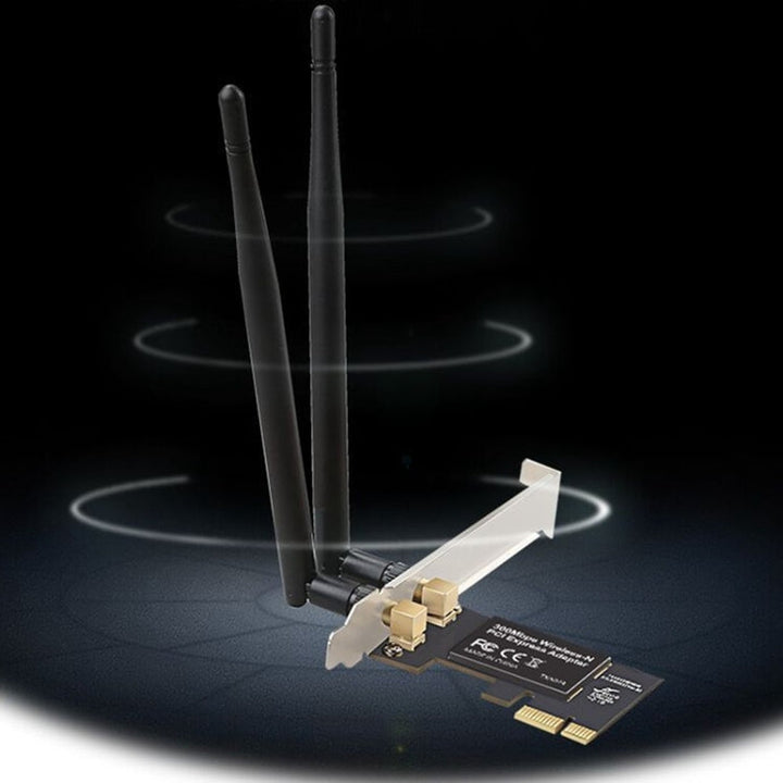 Lisslune | 300M Dual Frequency Wifi Receiver Wireless PCI-E Network Card