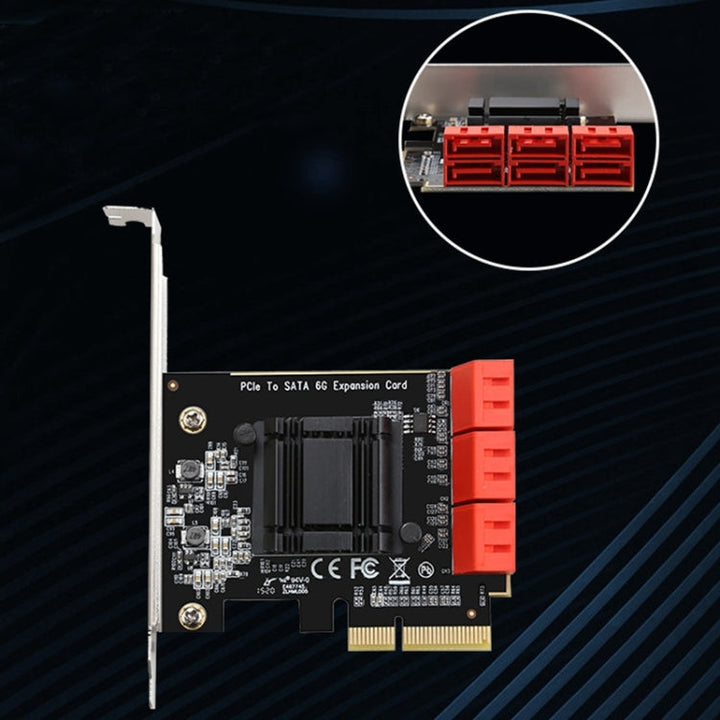 Lisslune | PCIe to SATA 3.0 6G expansion card