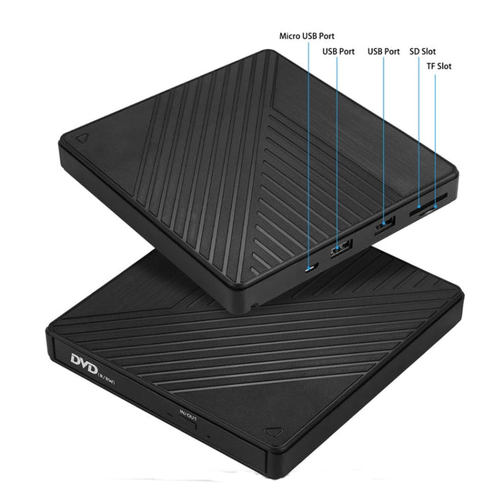 Lisslune | USB 3.0 & Type-C DVD Drive External Optical Drive